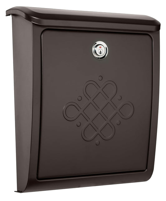 Architectural Mailboxes - Buzón de pared con cerradura (tamaño pequeño), color negro, Tradicional, Pequeño, Bronce frotado