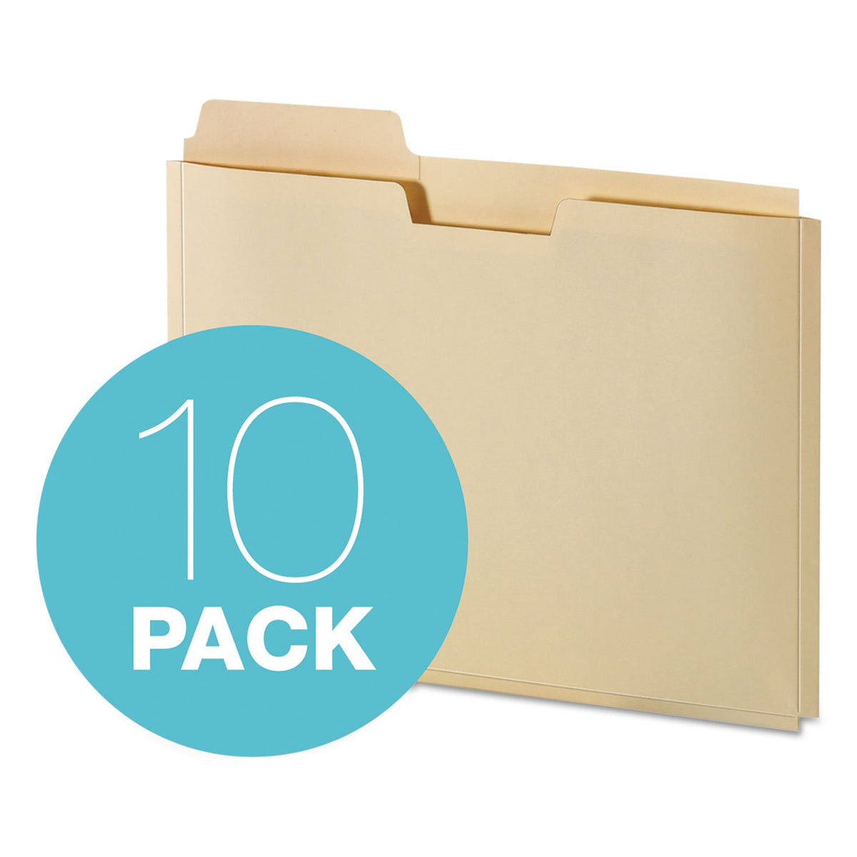 Pendaflex - Carpeta expandible para archivos, carpetas tamaño carta para escuela, hogar y oficina, organizador de documentos, archivo extensible duradero, Manila, 10 bolsillos para carpetas de