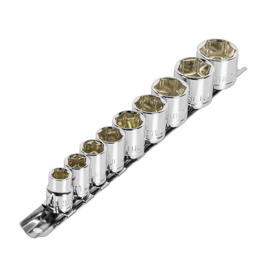 Pretul JD-3/8X10SAE-P, Juegos de 9 dados std, cuadro 3/8"