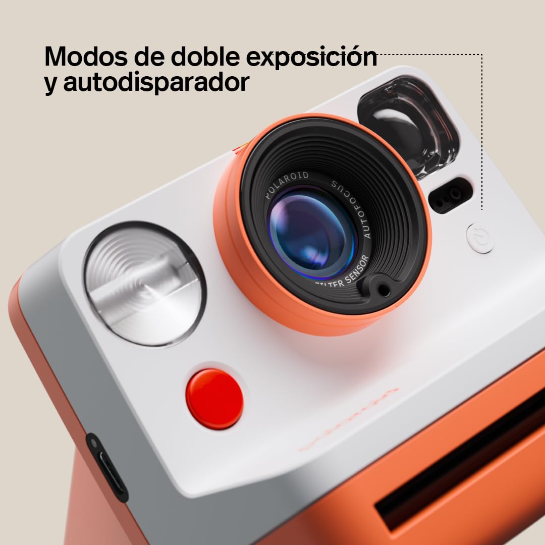 Polaroid Now 9158 - Cámara instantánea Tipo I de 3ª generación, Color Amarillo
