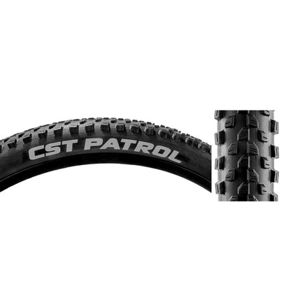 CST Llanta MTB Premium Patrol 29x2.40 | Alambre (Wire) | Negra | Neumático de Montaña Resistente | Modelo CSTP