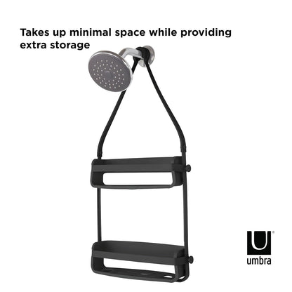 Umbra 023460-040 - Organizador para Ducha con Dos Niveles Flex, Negro