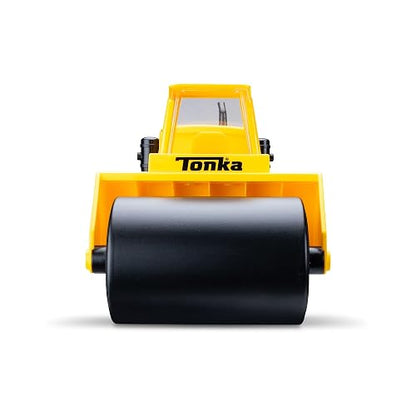 Tonka Steel Classics – Rodillo de Vapor – Fabricado con Acero, camión de Juguete Amarillo, niños y niñas, niños pequeños a Partir de 3 años, camión de construcción Grande, Regalo de cumpleaños, día