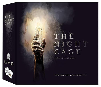 The Night Cage de Smirk and Dagger, un Juego de Estrategia cooperativa Espeluznante, 1-5 Jugadores Perdidos en un Laberinto Oscuro con Solo una Vela, Divertidos Azulejos temáticos de Terror y