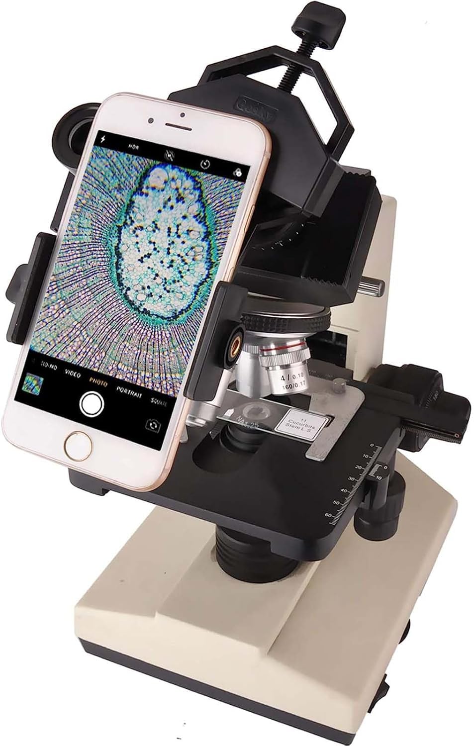 Gosky - Adaptador Universal para teléfono Celular – Compatible con binoculares monoculares, telescopio y microscopio