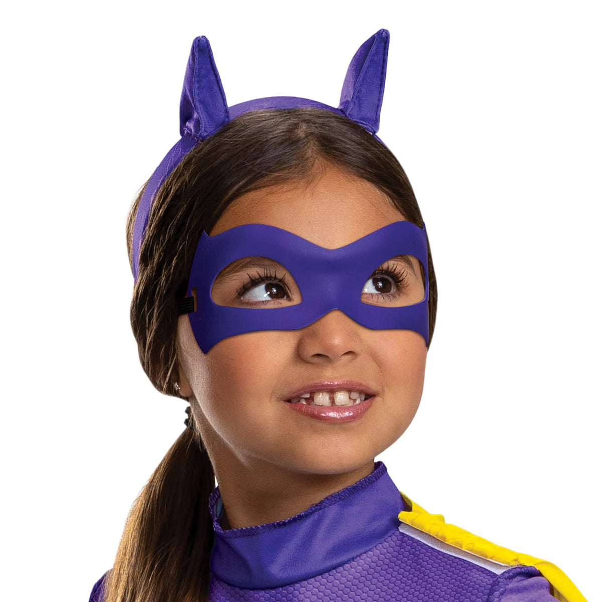Disfraz de Batwheel Batgirl, traje oficial de Batwheels y tocado, tamaño (4-6)
