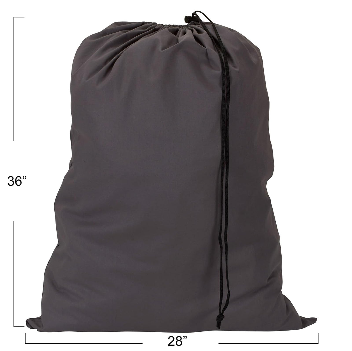 Household Essentials - Bolsa para Ropa Sucia, algodón Natural, tamaño Extragrande, Gris, 1