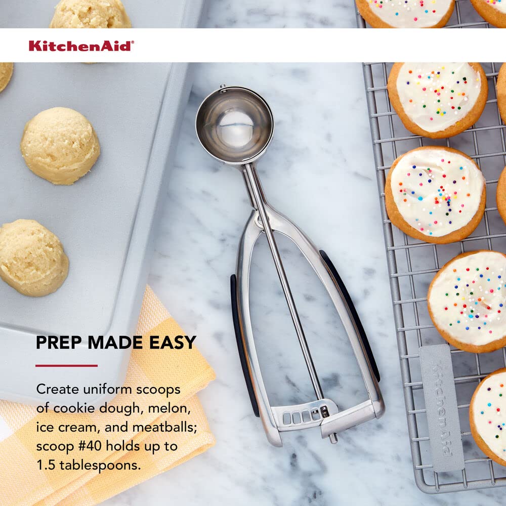 KitchenAid - Cuchara para masa de galletas, Negro, 8.27-Inch, 1
