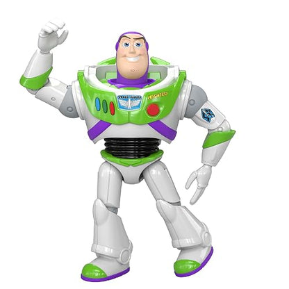Mattel Pixar Toy Story 5 Figura de Acción Buzz de 7 Pulgadas 3+ | Escala 18 cm, 1 personaje clave, 8+ articulaciones móviles, diseño fiel a la película, JKV15