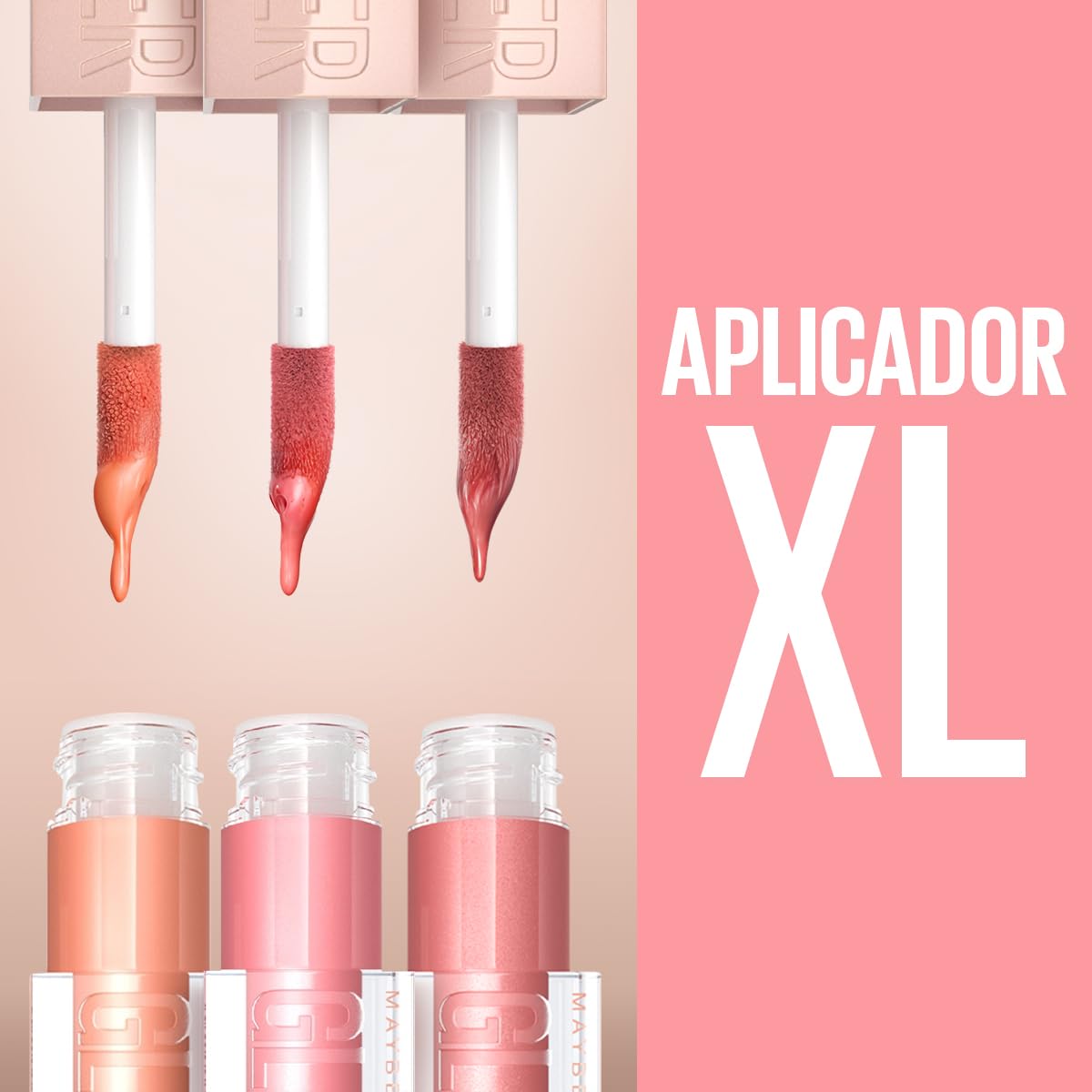 Maybelline Brillo labial con ácido hialurónico, Lifter Gloss tono Amber, 5.4ml
