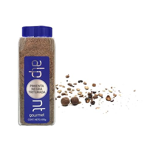 ALPONT GOURMET Pimienta Negra Triturada, 615 g