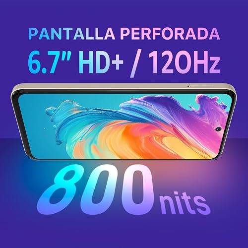 Celular ZTE Axon 70, 6.7” 120Hz, Cámara 108MP y 256GB+16GB RAM (6GB + 10GB dimámica), Batería 5000mAh, Dorado