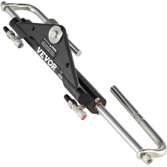 VEVOR Cilindro de dirección hidráulica, HC4645H de Montaje Frontal hidráulico Fuera de borda, Apto para dirección de Barcos de hasta 150 HP