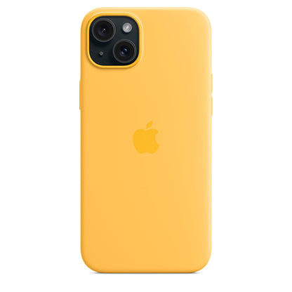 Apple Funda de silicón con MagSafe para el iPhone 15 Plus - Amarillo Solar ​​​​​​​