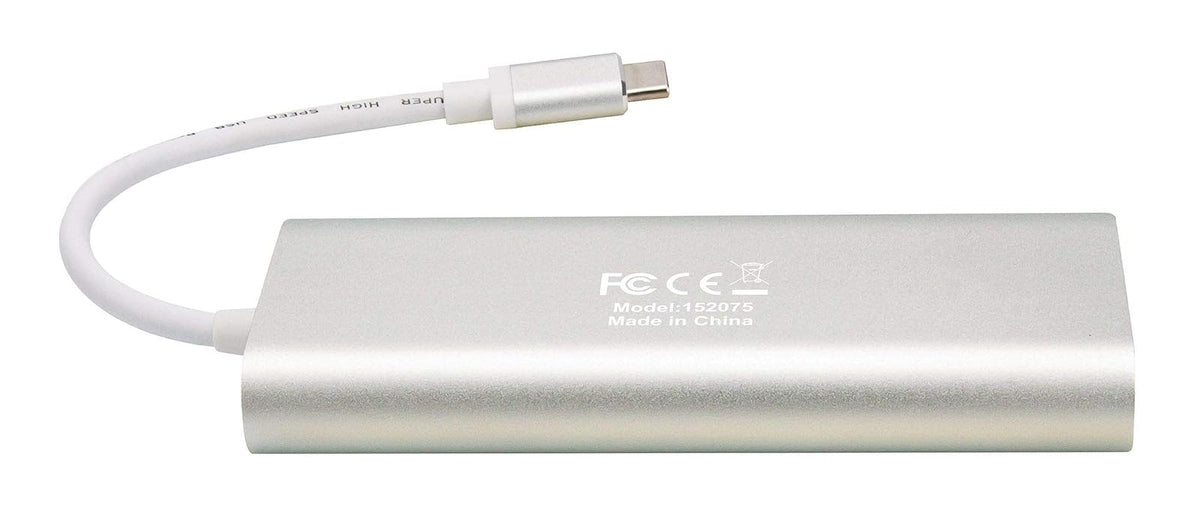 Manhattan 152075 Convertidor Video USB-C a HDMI/RJ45/USB/USB-C PD/Lector SD,