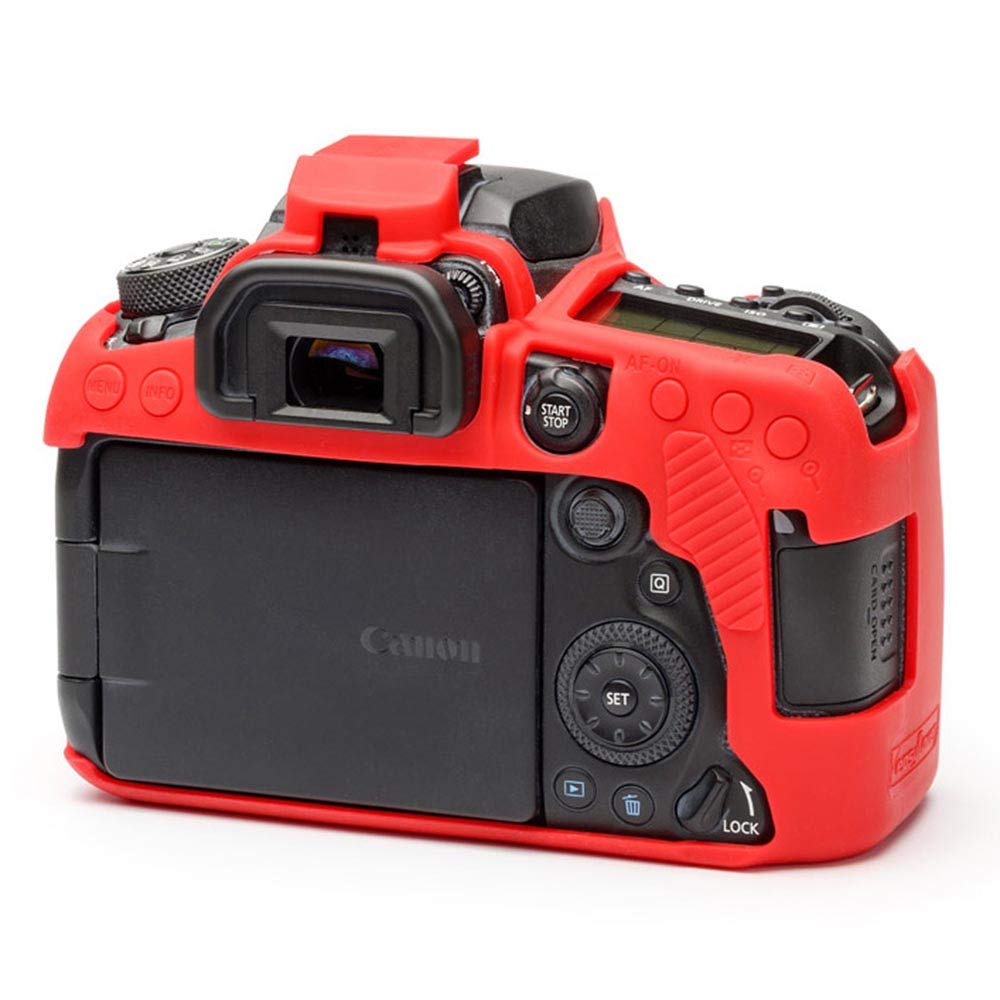 EasyCover Funda Protectora ECC90DR para Cámara Fotográfica Canon 90D Rojo