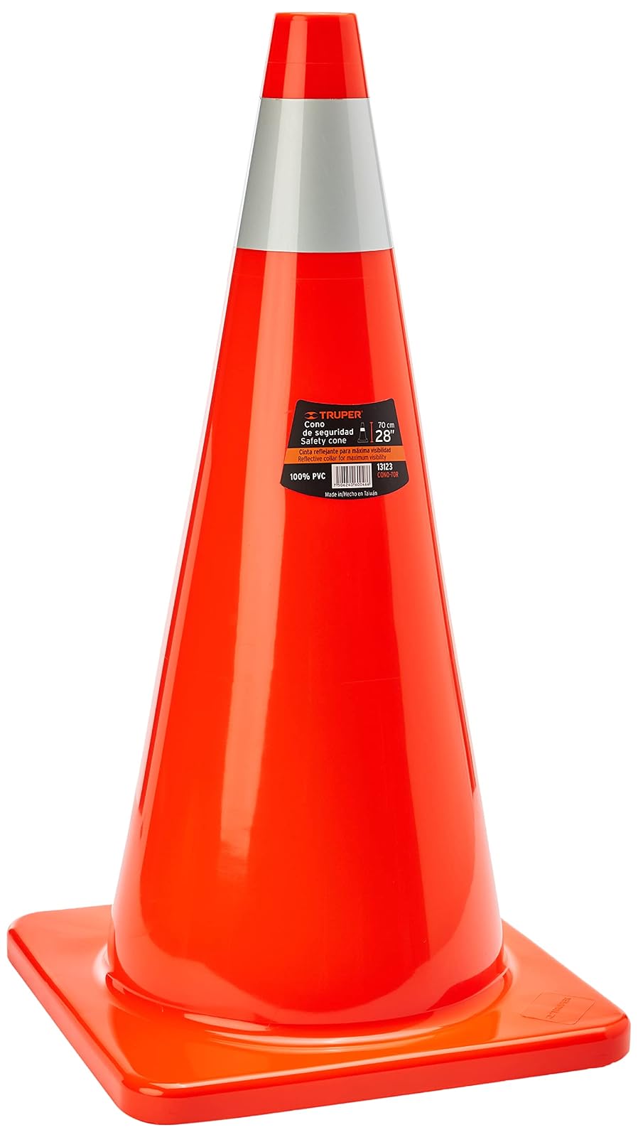 Truper CONO-45R Cono de Precaución con Reflejante - 70 cm