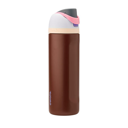 Owala FreeSip Botella de Acero Inoxidable 32 oz, Rojo Negro Cereza - 24 Ounces - Desfile de arándanos