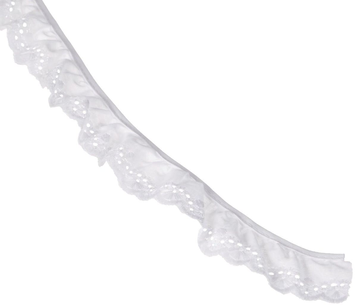 Simplicity - Ojal para ventilador, 1-1/4 pulgadas x 10 yardas, color blanco