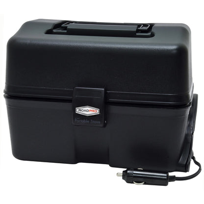 RoadPro Estufa Portátil de 12 V RPSC-197, Negro, 19.7 x 17.8 x 26.7 cm