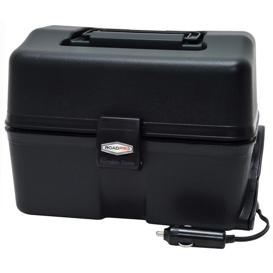 RoadPro Estufa Portátil de 12 V RPSC-197, Negro, 19.7 x 17.8 x 26.7 cm