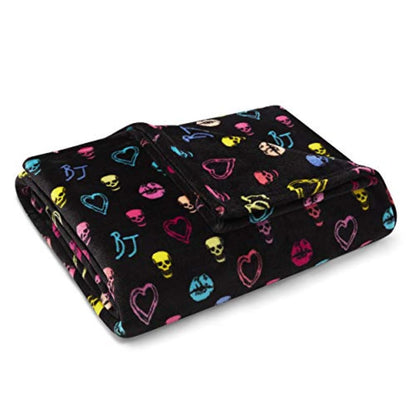 Betsey Johnson Lovestruck Cobija de encaje, 127.00 cm x 177.80 cm, color rojo oscuro, Ecléctico, Betsey Signature, 127 cm x 177 cm, 1
