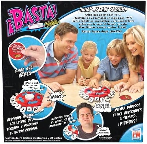Juego de Mesa Fotorama Basta! Extremo para Adultos Piensa Rápido y Contesta!