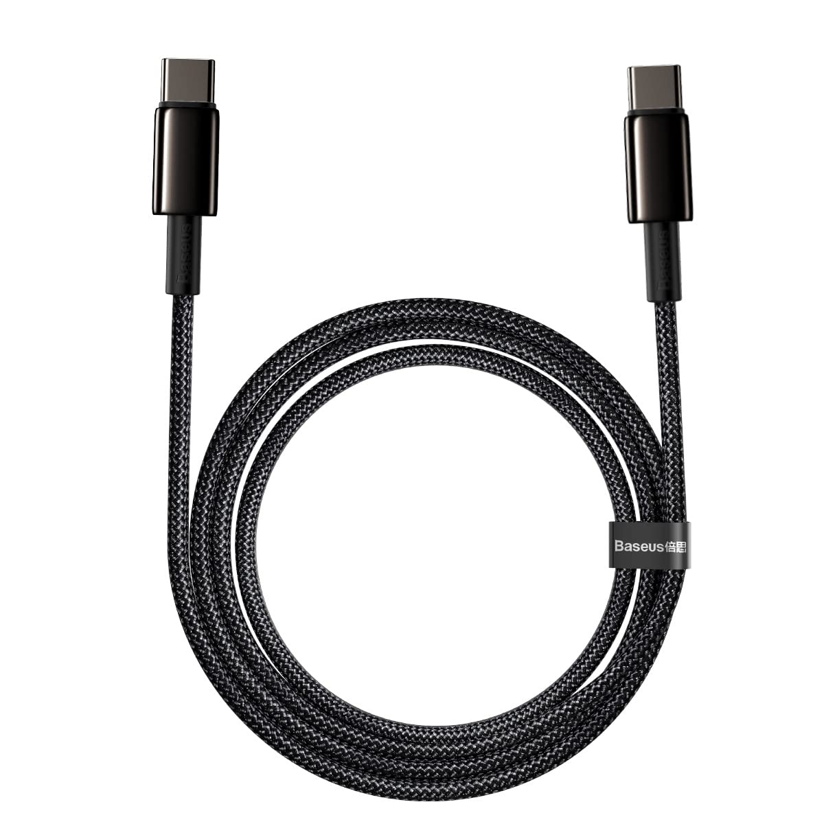 Baseus Tungsten Gold Fast Charging Data Cable Type-C to Type-C 100W 2m Black