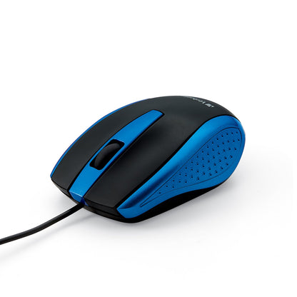 Verbatim Mouse Óptico con Cable para Laptop - Azul - Ratón