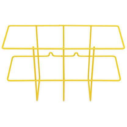 Zing Green Products 7199 - Cesta de alambre para montaje en pared, soporte para carpeta SDS con accesorios de montaje, 14 x 9 x 4.5 pulgadas, amarillo, uno por paquete