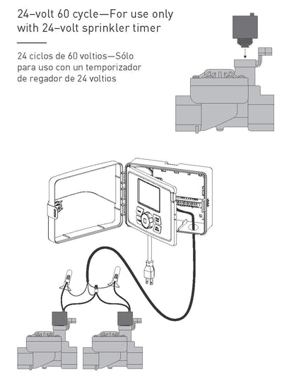 Orbit 57241 Solenoide para válvulas de aspersión automáticas y eléctricas, 24 voltios