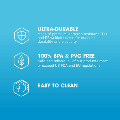 Hydrapak Seeker - Almacenamiento de Agua Plegable (2 l/70 onzas) - Bolsa de depósito de hidratación sin BPA y PVC, Color Gris mamut