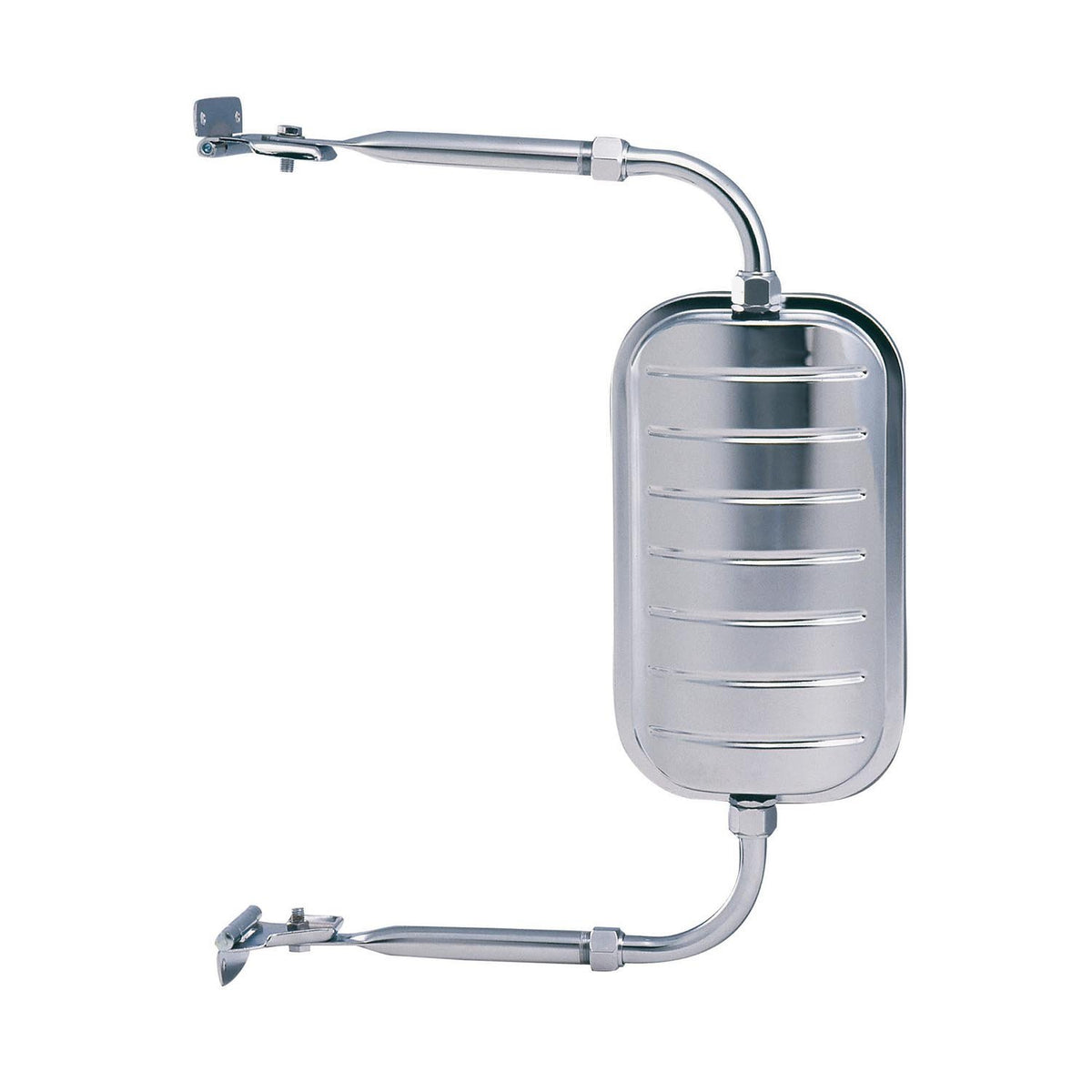 Fit System Espejo Universal Jr. West Coast Compatible con Ford Mazda Mercury, Conductor o Pasajero, Plata, H3541