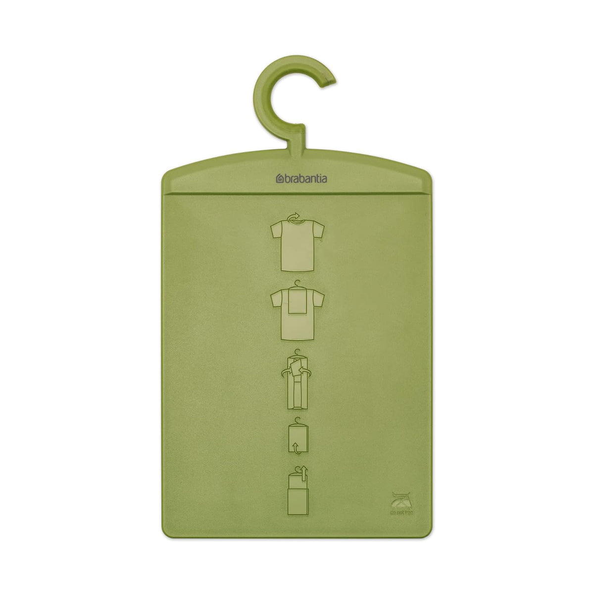 Brabantia Tabla plegable (verde tranquilo) para camisas, carpeta de lavandería, ayudante de ropa plegable (8 x 0.2 x 15 pulgadas)