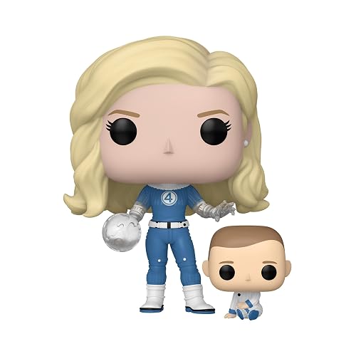 Funko Pop! & Buddy: Marvel Fantastic Four - Invisible Woman | Mercancía Oficial de Superheroes - Figura de Vinilo Coleccionable para Decoración - Regalo de Cumpleaños para Fans