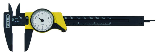 General Tools & Instruments 144MM Plastic Metric Dial Caliper