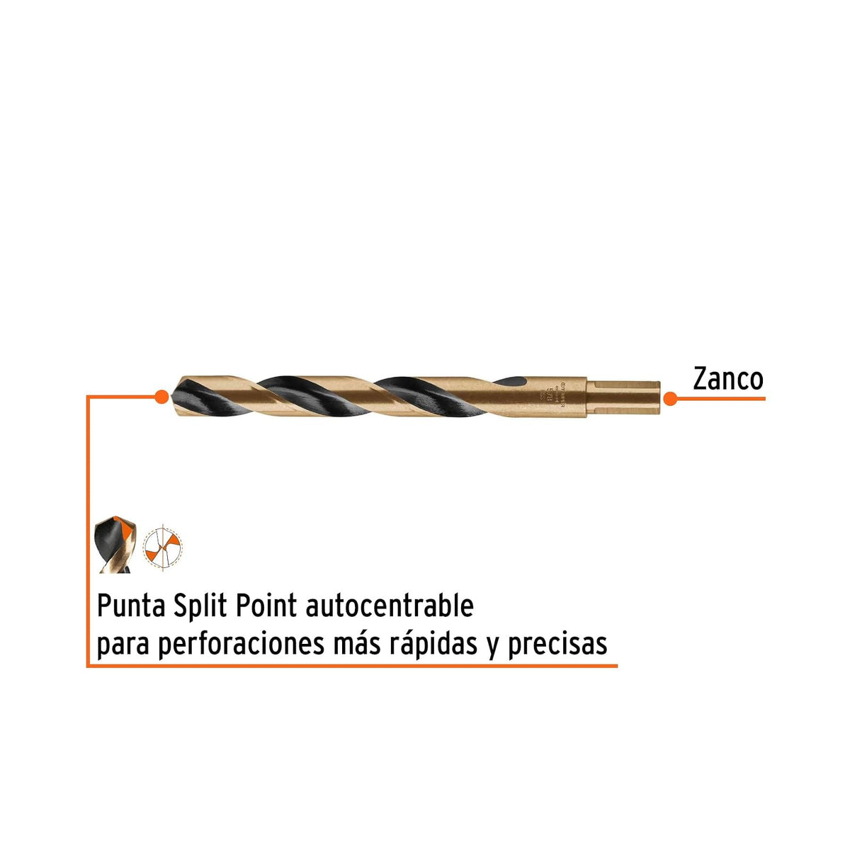 Truper Expert BAV-5/8-B, Broca alta velocidad, Turbo Steel, en blister, 5/8"
