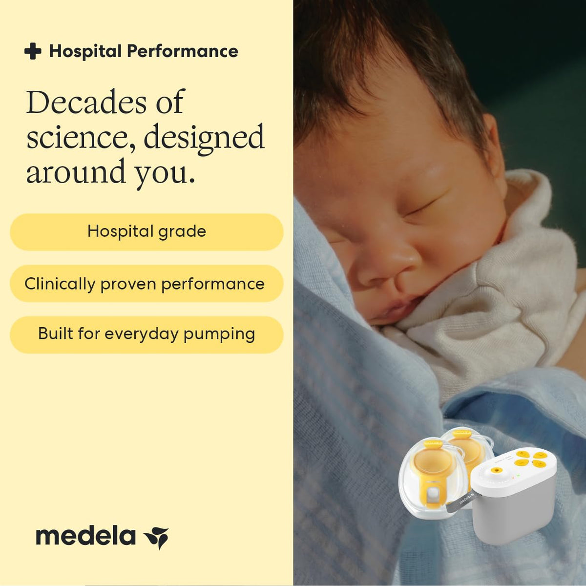 Medela Pump in Style Pro+ - Extractor de leche eléctrico manos libres | Extractor de leche doble portátil, copas de la colección InBra, comodidad anatómica, sin BPA, recargable, portátil, ligero
