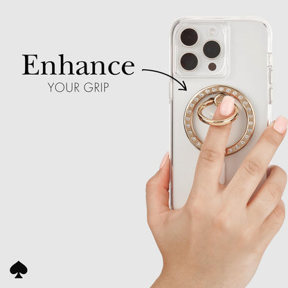 kate spade new york - Anillo magnético para teléfono con Soporte, extraíble y Plegable, Juego en Piedra