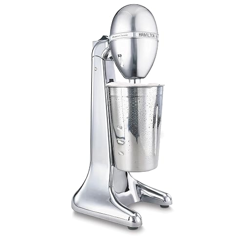 Hamilton Beach 730C DrinkMaster Classic - Mezclador de bebidas de 28 onzas, vaso mezclador, cromado
