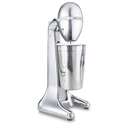 Hamilton Beach 730C DrinkMaster Classic - Mezclador de bebidas de 28 onzas, vaso mezclador, cromado