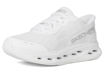 Skechers MAX Cushioning Glide-Step Caledonia Zapatillas para Mujer | Máxima amortiguación, slip-ins manos libres, plantilla Goga mate refrigerada por aire, entresuela Glide Step, goma Goodyear