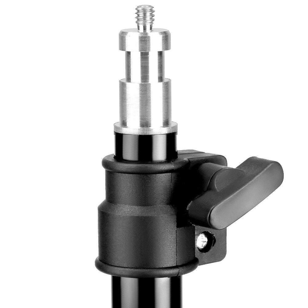 Neewer Mini Soporte de Luz de Aluminio Fotografía Estudio con 32 Pulgadas/80 Centímetros Alta Máxima para Relfector, Softbox, Luz, Sombrilla, Fondo(Negro)