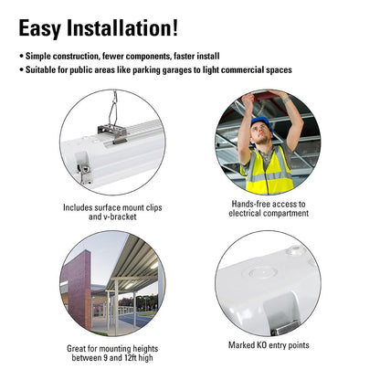 Metalux Luminario tipo Vaportite de tecnología Colore Select 3500/4000/5000K, IP65 de sobreponer/suspender