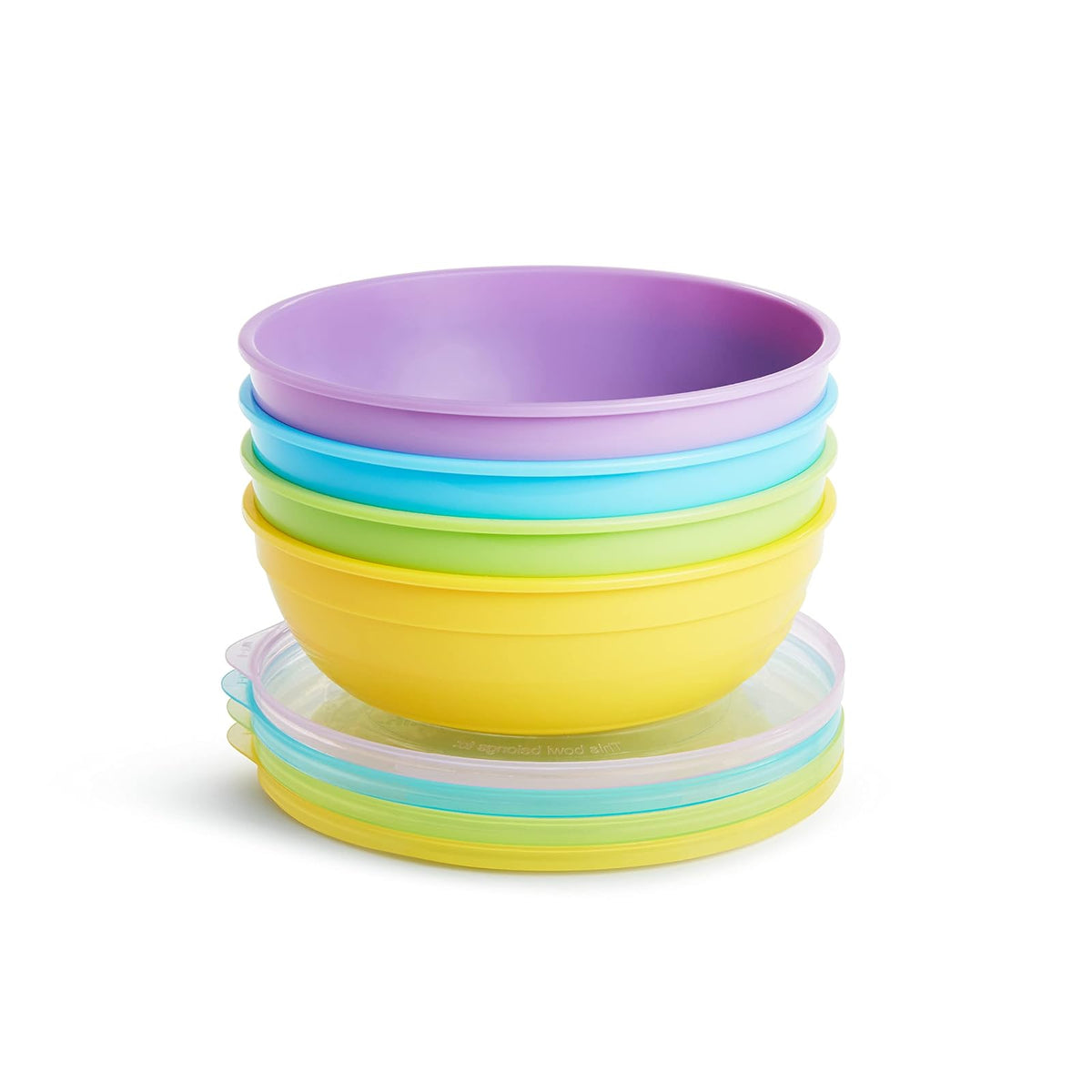 Munchkin Plato Love A Bowls, 4 Piezas, Multicolor