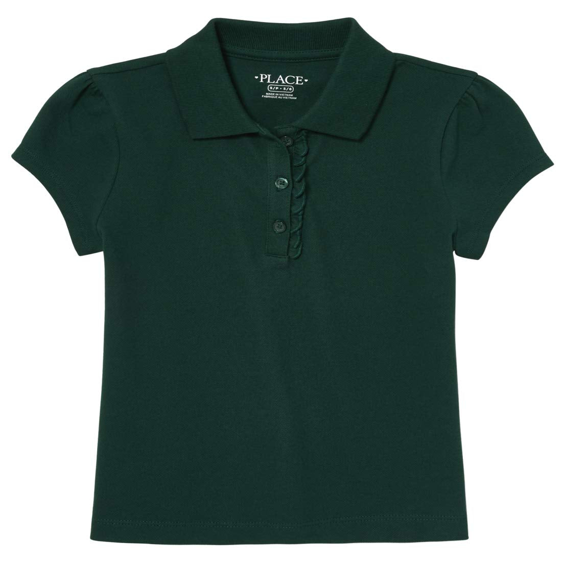 The Children's Place Polo Escolar de Manga Corta para Niña - spruceshad - 7-8