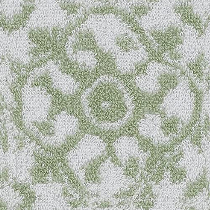 Jessica Simpson – Bath Towel 4 Piece Set | Aziza | Premium Bathroom Décor | Includes 2 Hand Towels and 2 Shower Towels | 100% Cotton & Machine Washable | Frosty Green