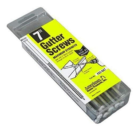 AMERIMAX HOME PRODUCTS 33047PK 7-Inch Screw/Ferrule, White, 10-Pack