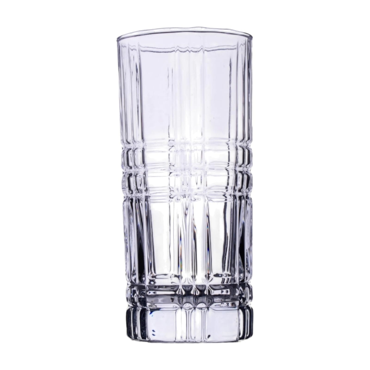 Top Choice - Juego de Cristalería París, 7 Piezas, Incluye Jarra de 1.8 Litros y 6 Vasos de 384 ml, Vidrio con Relieve Geométrico Elegante, Ideal para Agua, Jugos y Bebidas Frías