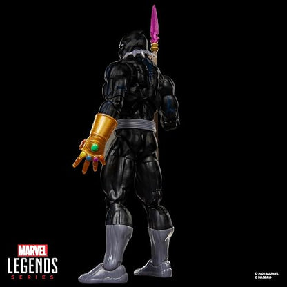 Marvel Legends Series, Marvel Super Heroes y Magic: The Gathering, Pantera Negra, Figura de 15 cm con Carta Exclusiva Metalizada de colección para el Juego